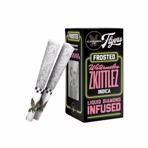 Watermelon Zkittlez | Frosted Infused .5g 5pk Prerolls (I) | Claybourne Flyers