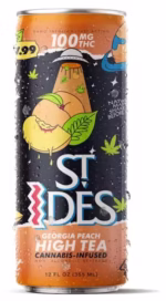 HIGH TEA-GEORGIE PEACH CANNABIS-INFUSED, 100MG, 355ML
