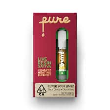 SUPER SOUR LIMEZ-QUARTZ LIVE ROSIN VAPE CARTRIDGE