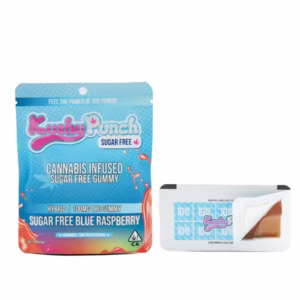 BLUE RASPBERRY-ORIGINALS GUMMIES SUGAR FREE-100mg THC-Kushy Punch
